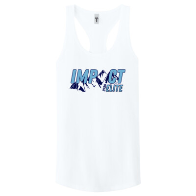 Women's Impact Elite Softball White Tank Top Thumbnail